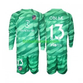 Barn Fotballdrakter Keeper Atlético Madrid Jan Oblak 13 Borte 2023-24 Langermet Grønn